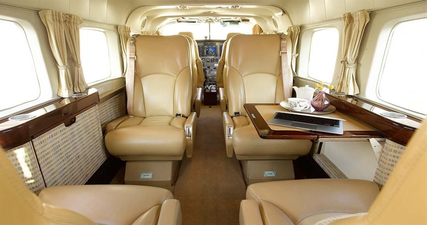 интерьер самолета Cessna 208 Grand Caravan